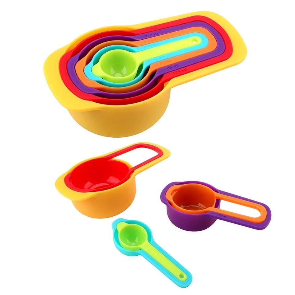 0811 Plastic Measuring Spoons For Kitchen (6 Pack) 0811 Plastic Measuring Spoons For Kitchen (6 Pack)